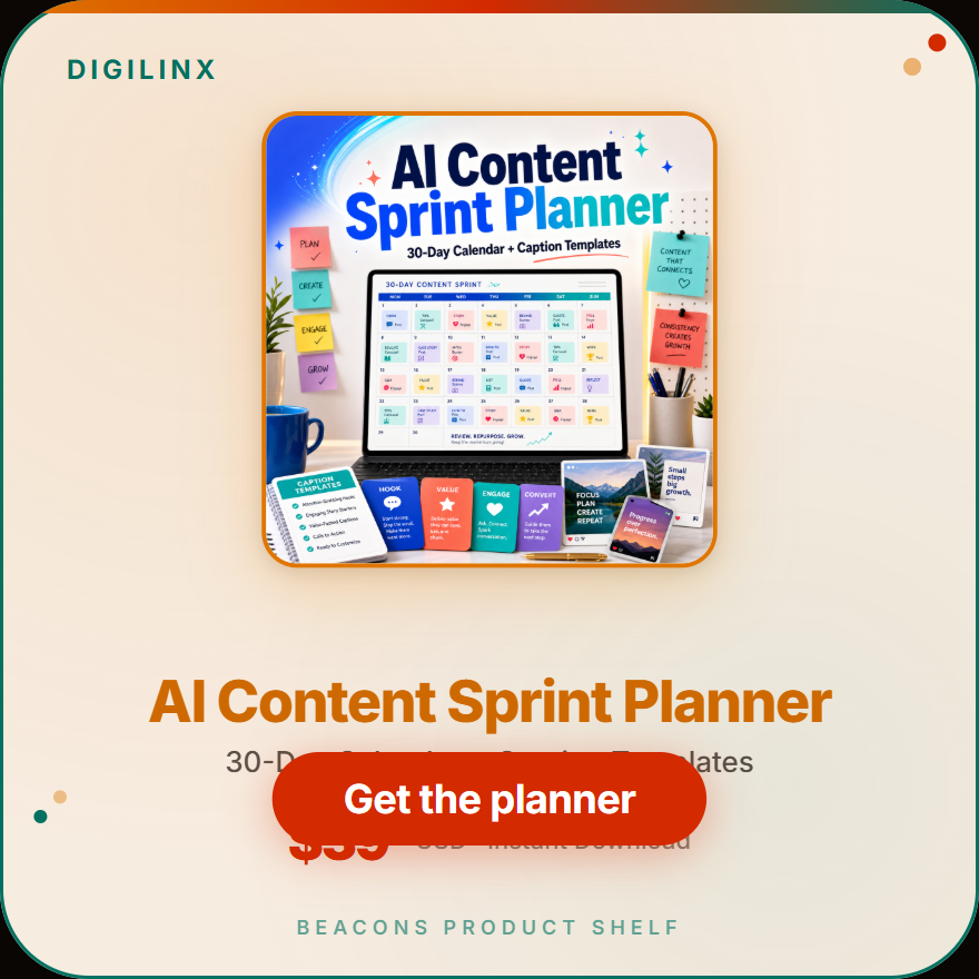 AI Content Sprint Planner product cover