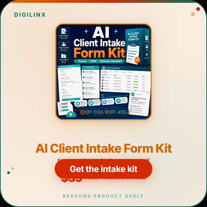 AI Client Intake Form Kit product cover