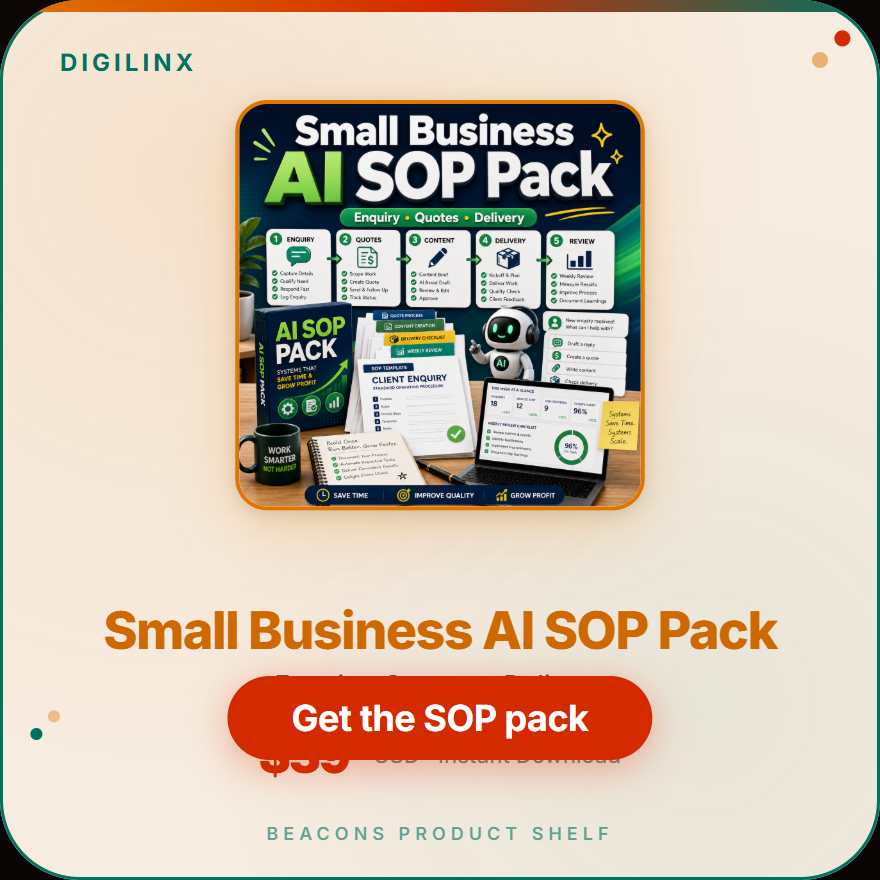 Small Business AI SOP Pack product cover